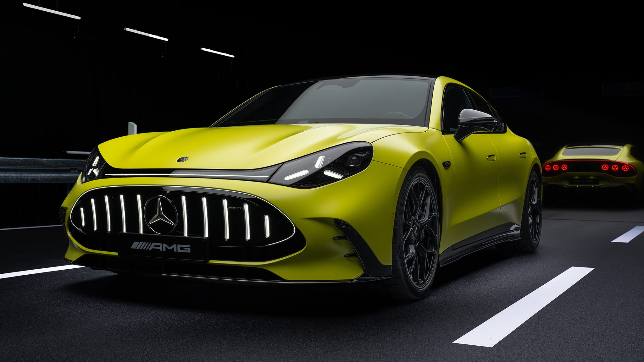 The 2027 Mercedes-AMG GT 4-Door Is a 1,153-HP EV That Thinks It Has a V-8