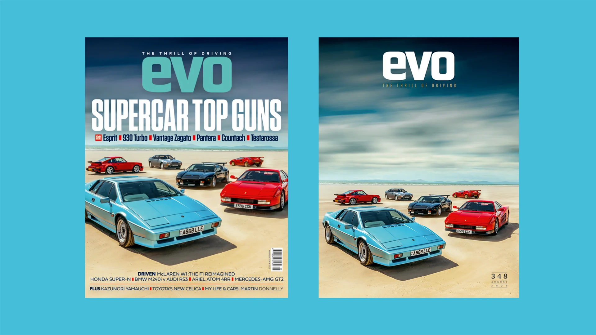 The ultimate 1980s supercar face off, only in the latest issue of evo magazine